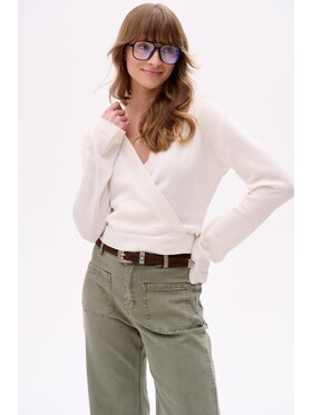 blue shadow blue shadow Kardigan Saly Écru Regular Fit