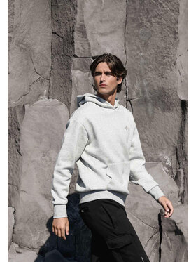 Volcano Volcano Bluza B-CARO Szary Regular Fit