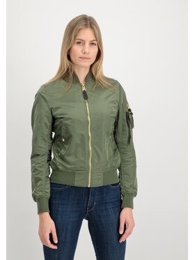 Alpha Industries Alpha Industries Kurtka bomber MA-1 VF Light Bomber Jacket Women Złoto bicolour Slim Fit