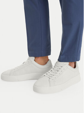Tommy Hilfiger Tommy Hilfiger Сникърси Court Best Tumbled Lth FM0FM05324 Екрю