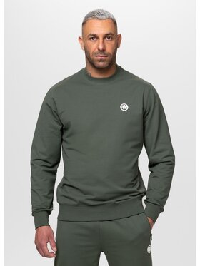 PITBULL PITBULL Bluza SMALL LOGO NUGGET Zielony Regular Fit
