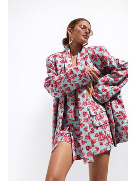 LilaLou LilaLou Marynarka About You Zielony jasny Oversize