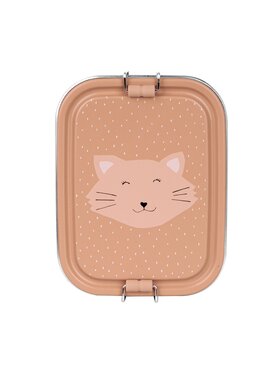 Trixie Baby Trixie Baby Lunchbox Mały stalowy lunch box - Kot Różowy