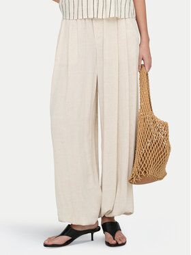 ONLY ONLY Pantaloni din material Siesta 15373197 Crem Regular Fit
