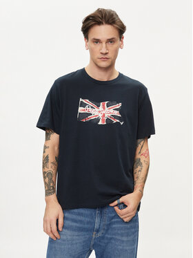 Pepe Jeans Pepe Jeans T-Shirt Clag PM509384 Granatowy Regular Fit