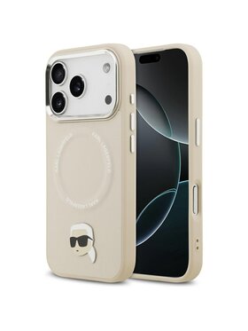 KARL LAGERFELD KARL LAGERFELD Etui na telefon iPhone 17 Pro Beżowy