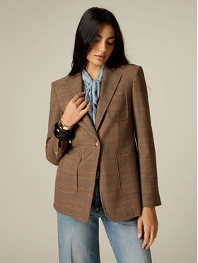 Oltre Oltre Giacca da abito Q058R004691N0S2 Marrone Slim Fit