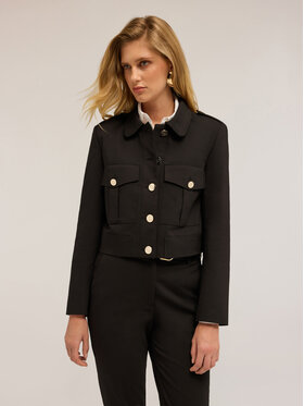 Motivi Motivi Giacca di transizione Q733Q000955N033 Nero Cropp Fit