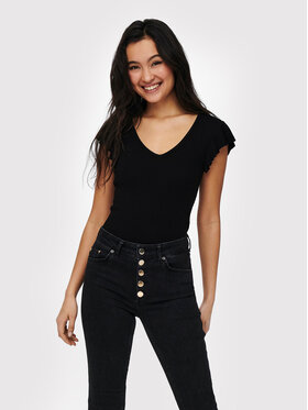 ONLY ONLY Μπλουζάκι Belia 15227187 Μαύρο Regular Fit