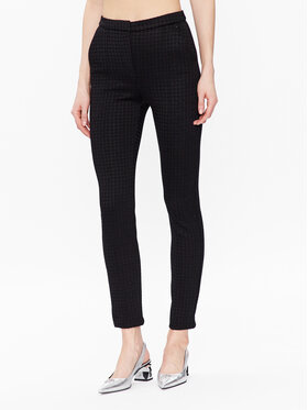 KARL LAGERFELD KARL LAGERFELD Hlače iz tkanine 226W1000 Črna Slim Fit