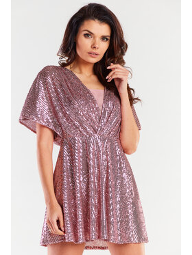 Awama Awama Abito da sera A488 Rosa Basic Fit