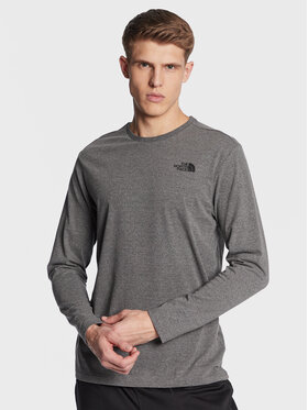 The North Face The North Face Marškinėliai ilgomis rankovėmis Easy NF0A2TX1 Pilka Regular Fit