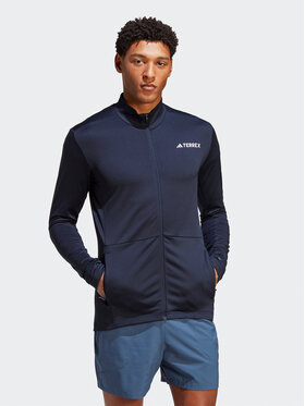 adidas adidas Bluza Terrex Multi Full-Zip Fleece Jacket HN5473 Niebieski Slim Fit