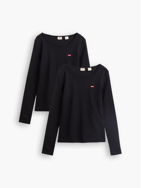 Levi's® Levi's® Komplektas: 2 palaidinės A0787-0001 Juoda Slim Fit