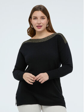 Fiorella Rubino Fiorella Rubino Sweter M086L008359N0Z3 Czarny Regular Fit