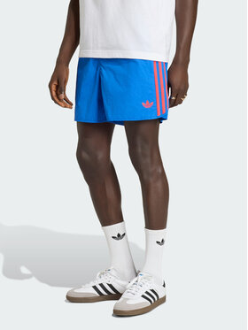 adidas adidas Szorty materiałowe 159299 Błękitny Regular Fit