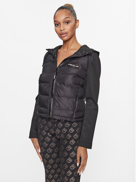 Guess Guess Преходно яке V3BL01 WEXC0 Черен Regular Fit