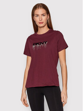 DKNY Sport DKNY Sport Тишърт DP1T8273 Бордо Relaxed Fit