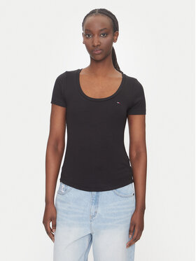 Tommy Jeans Tommy Jeans Tricou Essential DW0DW20916 Negru Regular Fit