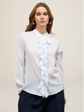 Oltre Oltre Koszula 5039R003050N0S1 Biały Regular Fit