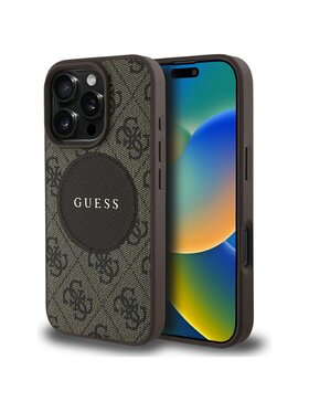 Guess Guess Etui na telefon Apple iPhone 16 Pro Max Brązowy