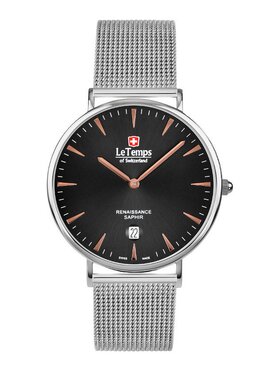 Le Temps Le Temps Zegarek LT1018.47BS01 Srebrny
