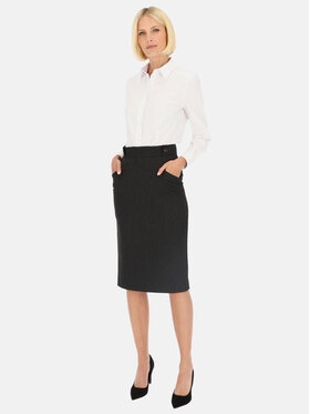 Potis & Verso Potis & Verso Spódnica ołówkowa Kera Czarny Slim Fit