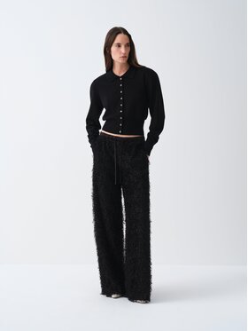 La Mania La Mania Spodnie materiałowe FIL Czarny Basic Fit