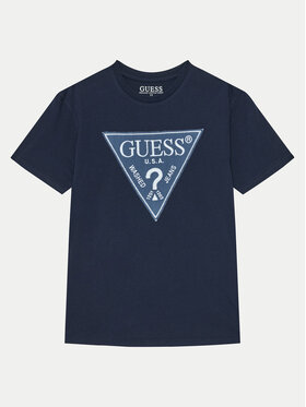 Guess Guess Футболка L5RI14 K8HM4 Cиній Regular Fit
