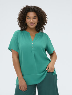 Fiorella Rubino Fiorella Rubino T-Shirt G09GL009115N015 Turkusowy Regular Fit