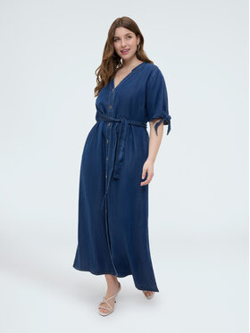 Fiorella Rubino Fiorella Rubino Sukienka wieczorowa 7057T001733N034 Niebieski Regular Fit