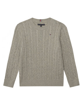 Tommy Hilfiger Tommy Hilfiger Pulover KB0KB09753 Gri Regular Fit