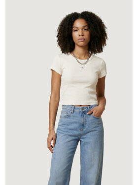 Calvin Klein Jeans Calvin Klein Jeans T-shirt A- WOVEN LABEL 2X2 R Bianco Shirt Fit