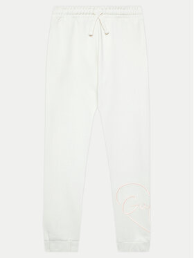 Guess Guess Pantaloni trening J4YQ16 KA6R3 Alb Relaxed Fit