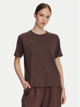 Kappa Kappa Marškinėliai 34258QW Ruda Regular Fit