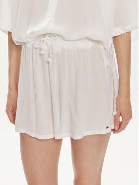 Tommy Hilfiger Tommy Hilfiger Шорти от плат UW0UW05332 Бял Relaxed Fit