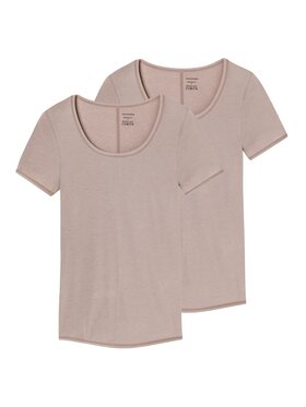 SCHIESSER SCHIESSER Podkoszulek 28948 Brązowy Stretch Fit