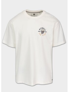 PITBULL PITBULL T-Shirt SKULL LOGO Biały Regular Fit