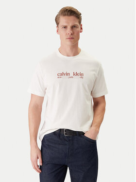 Calvin Klein Jeans Calvin Klein Jeans Tricou NYC Graphic LV14RE831G Alb Regular Fit