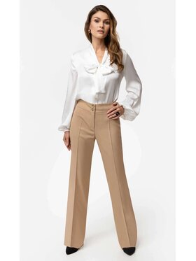 Luisia Luisia Spodnie damskie NIKI Beżowy Classic Fit