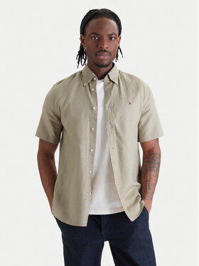 Tommy Hilfiger Tommy Hilfiger Košile MW0MW42450 Béžová Regular Fit