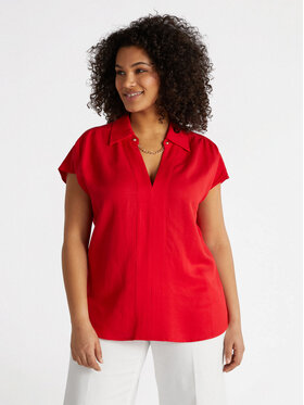 Fiorella Rubino Fiorella Rubino Bluzka 2730T002238N016 Czerwony Regular Fit