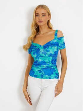 Guess Guess Top 160673 Niebieski Classic Fit