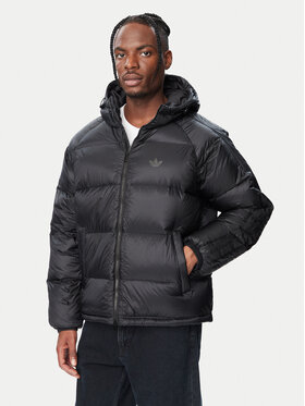 adidas adidas Зимно яке Pertex 3-Stripes KR7194 Черен Loose Fit
