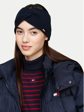 Tommy Hilfiger Traka Za Glavu Elongated Flag AW0AW16776 Tamnoplava