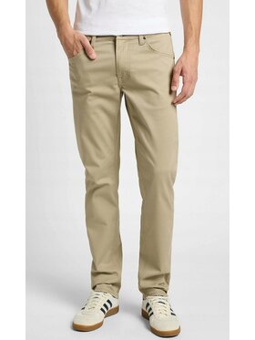 Lee Lee Spodnie materiałowe Daren Zip Fly Beżowy Regular Fit
