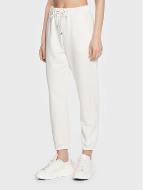 Max Mara Leisure Max Mara Leisure Melegítő alsó Neottia 23378106 Fehér Regular Fit