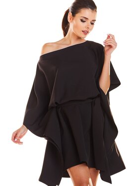 Infinite You Infinite You Sukienka letnia M196 Czarny Basic Fit