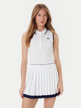 Lacoste Lacoste Tenisa kleita EF8582 Balts Slim Fit