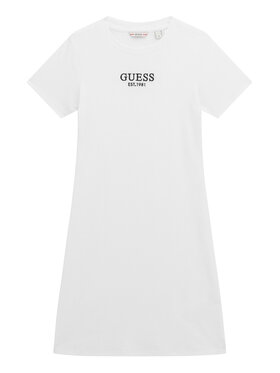 Guess Guess Ежедневна рокля J5YK11 KBZP4 Бял Regular Fit